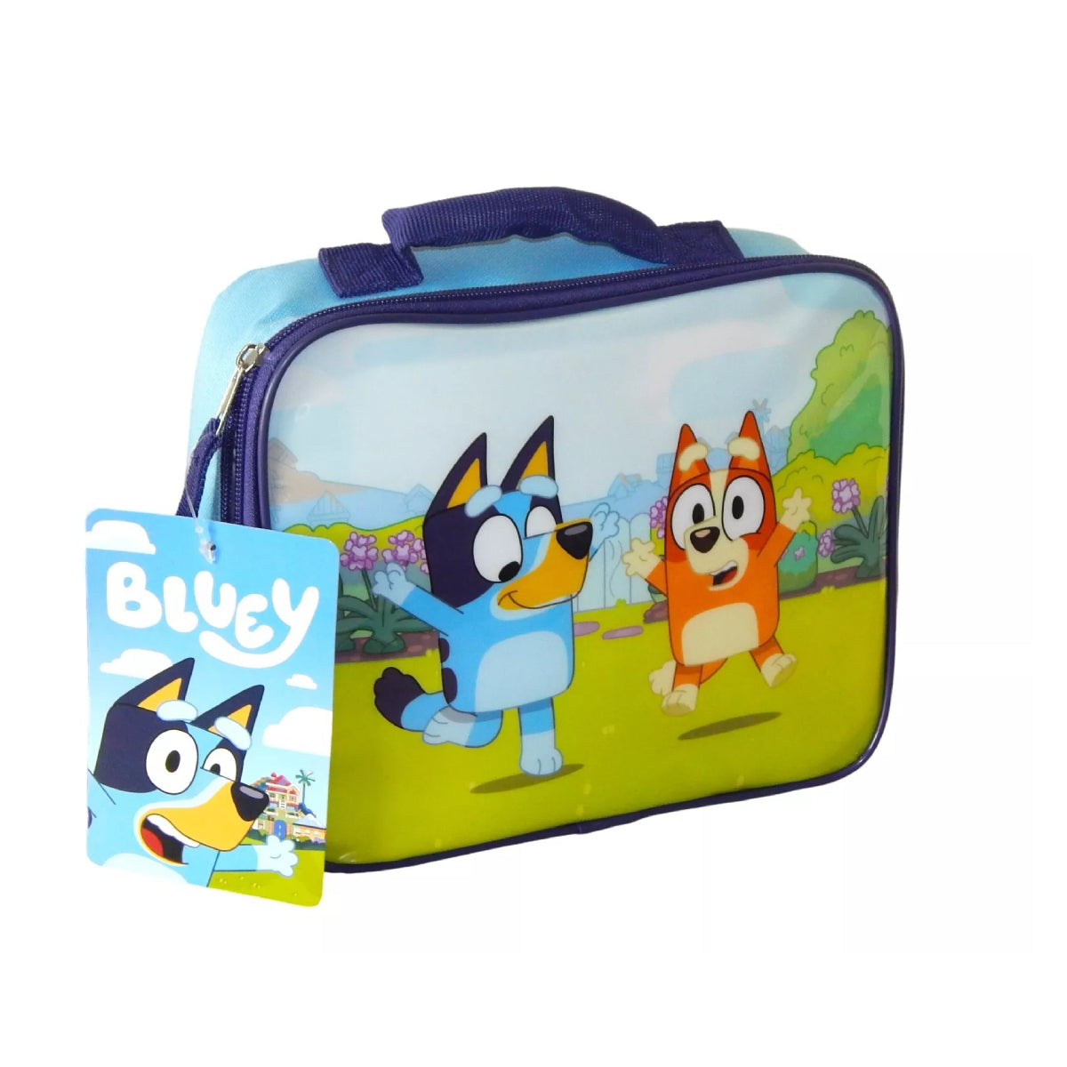 Bluey and Bingo Rectangle Insulated Lunch Bag - Blue