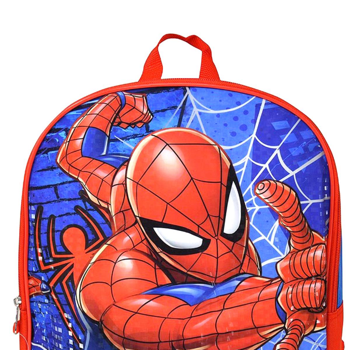 Disney 15" Spiderman Backpack with Plain Front - Red/Blue