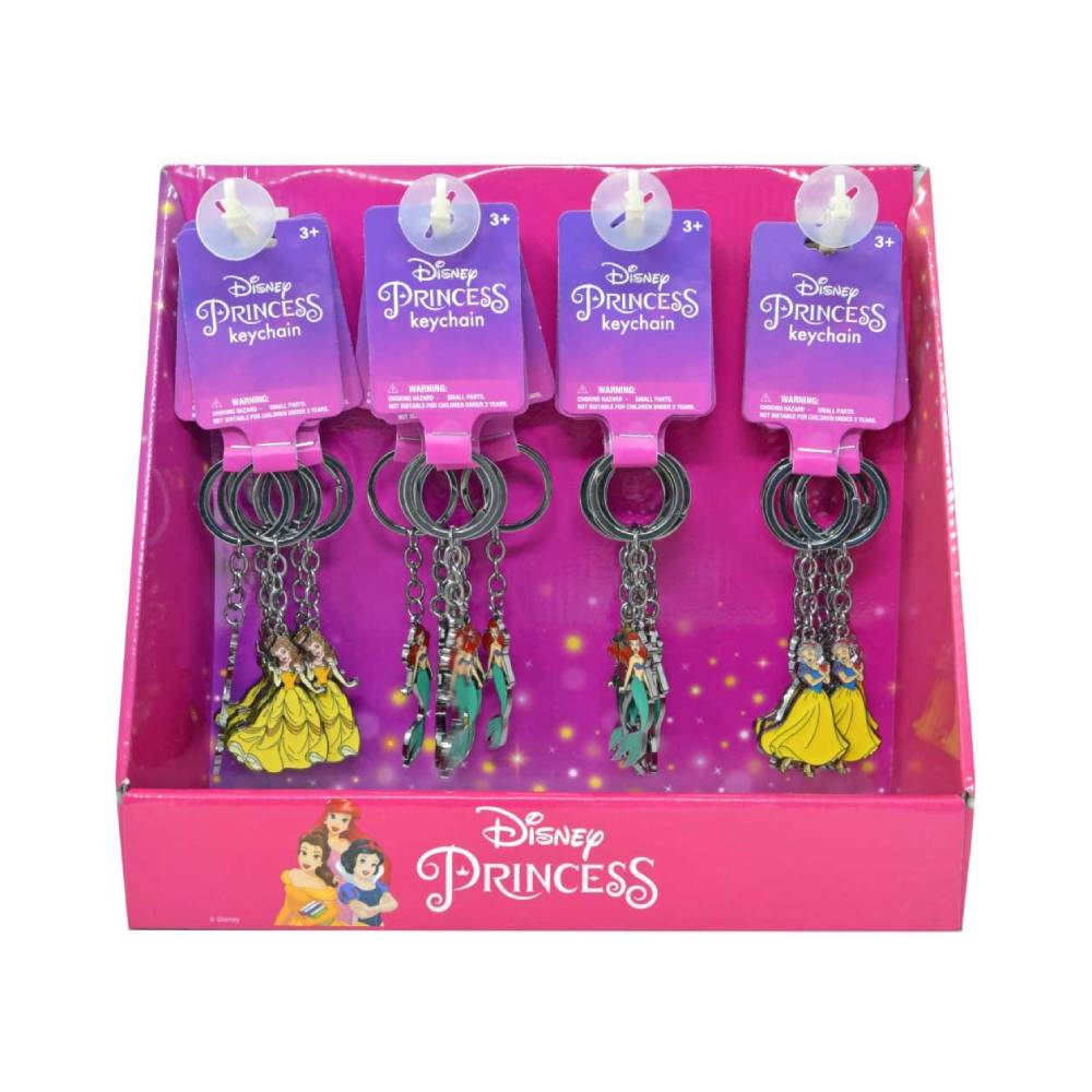 Disney Princess Metal Keychain - Assorted