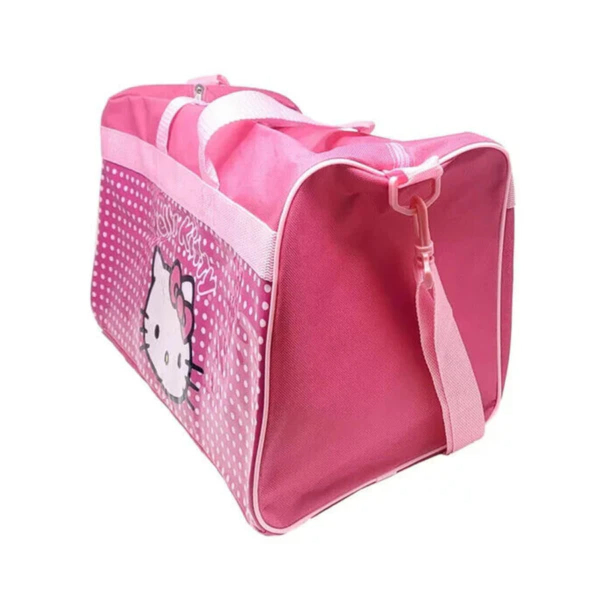 Hello Kitty Duffel Bag with Adjustable Shoulder Strap - Pink