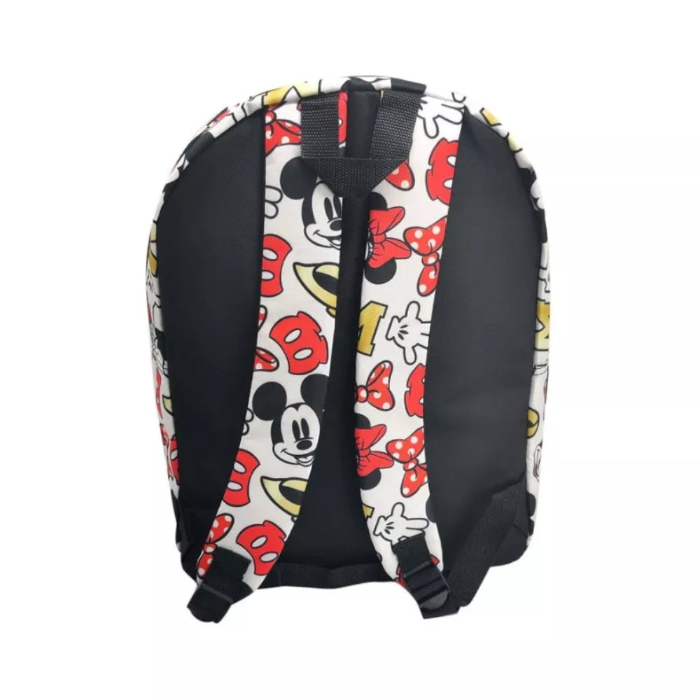 Disney 16" Mickey Minnie Mouse Backpack - White