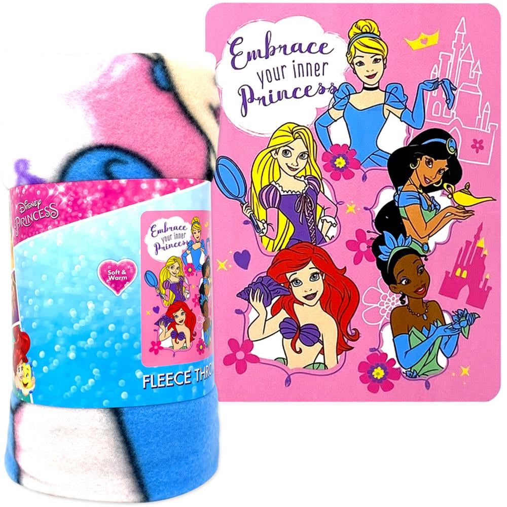 Sanrio Disney Princess 45 x 60 Fleece Throw Blanket