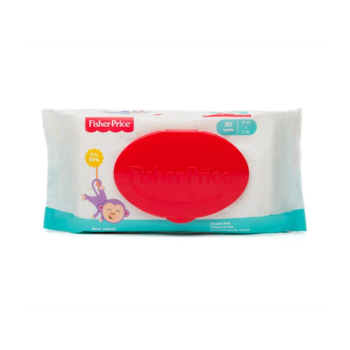 Fisher-Price Fragrance Free Baby Wipes (Pack of 3, 80-Count Each)