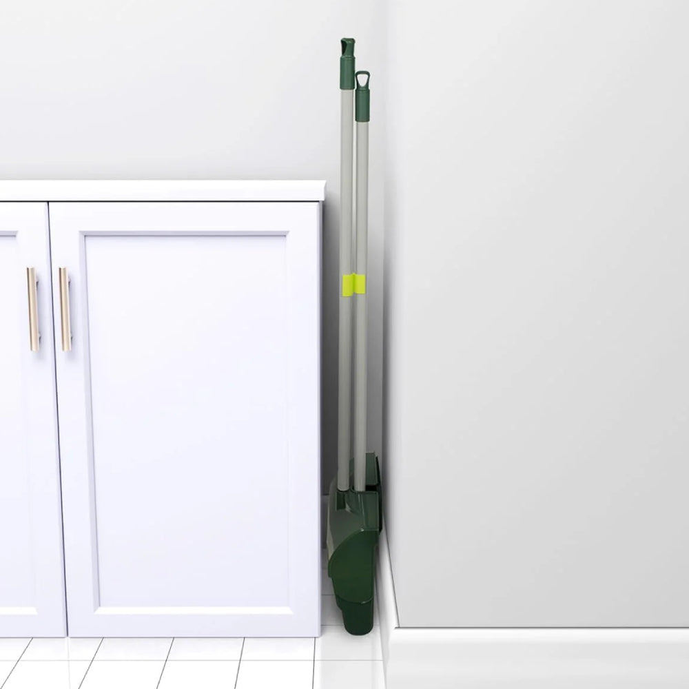 Pine-Sol Broom and Dustpan Set with Adjustable Handle - Green/Gray