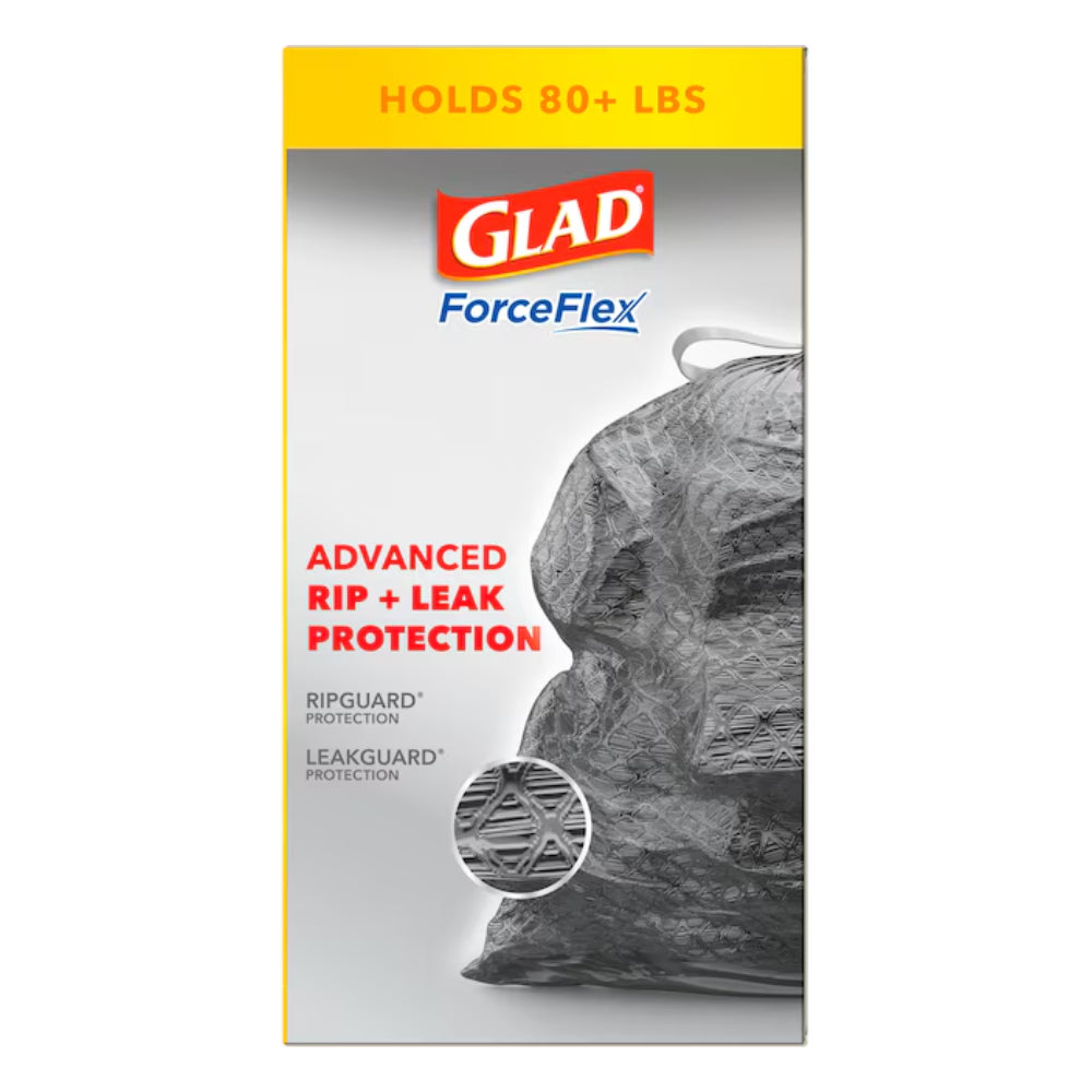 Glad ForceFlex DrawString Pine-sol Trash Bags (34-Count) - Black