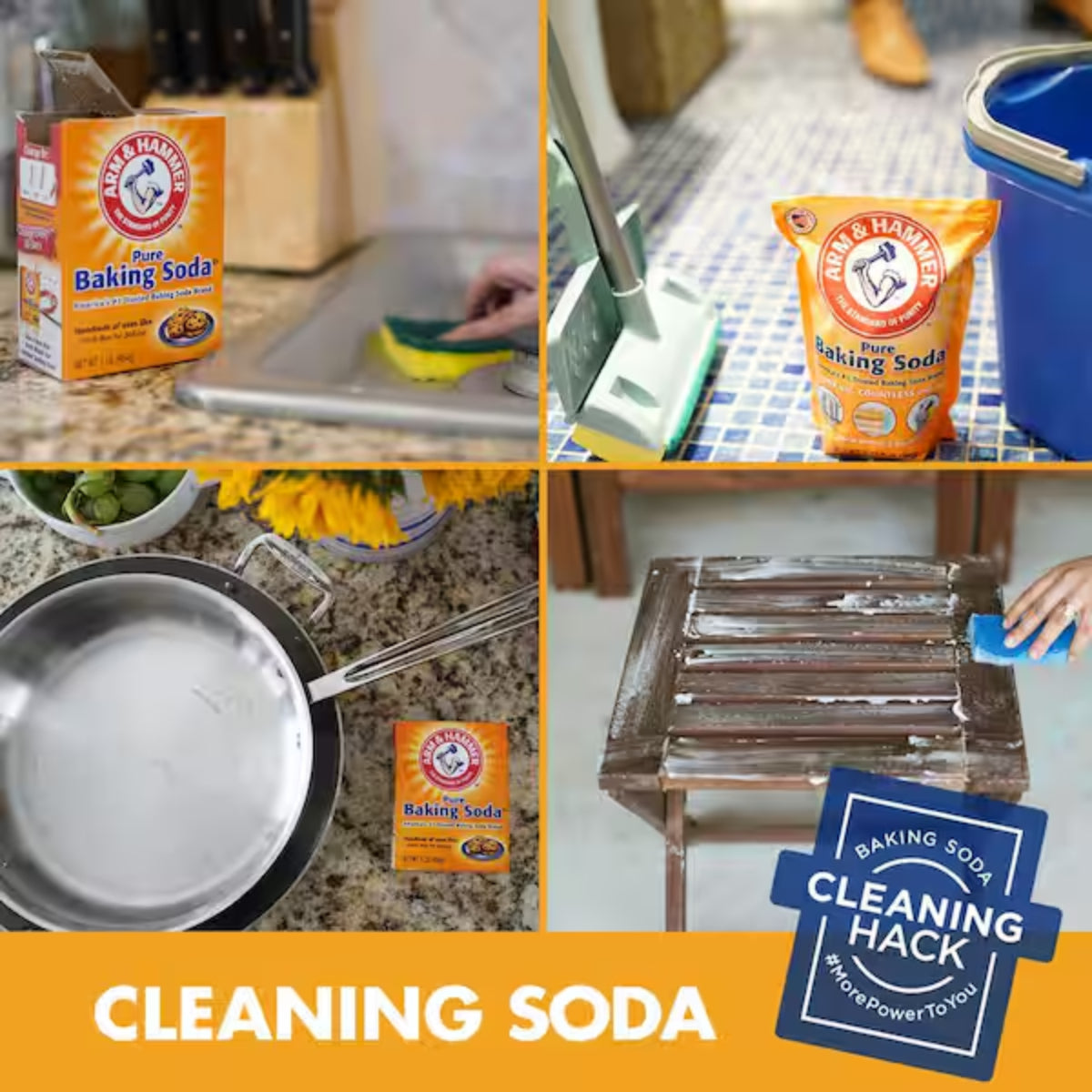 Arm & Hammer 10.8 lbs Pure Baking Soda Resealable Bag