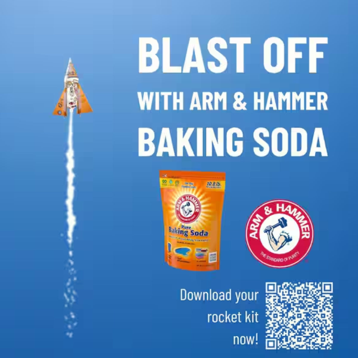Arm & Hammer 10.8 lbs Pure Baking Soda Resealable Bag