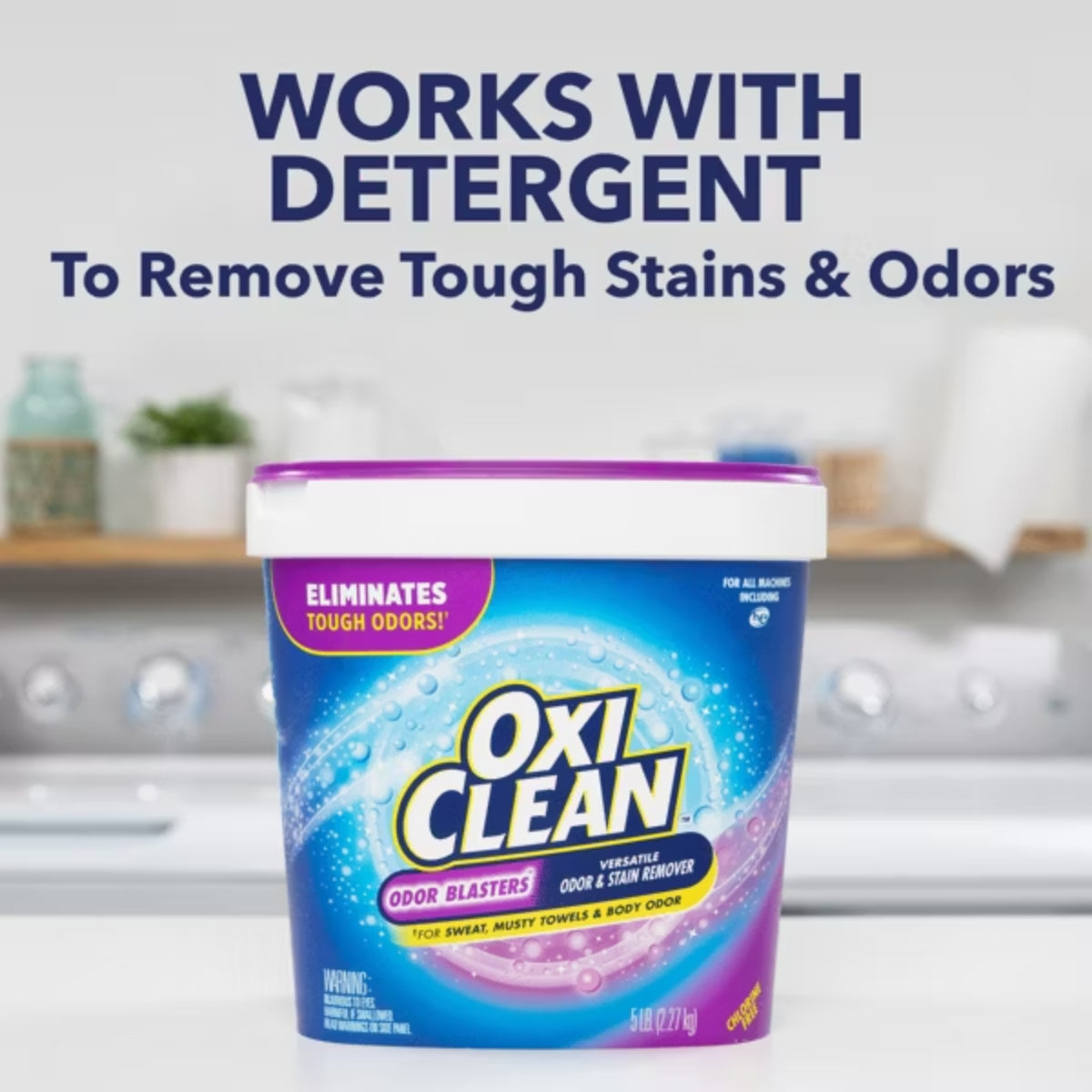 OxiClean 5 lbs Odor Blasters Versatile Odor and Laundry Stain Remover Powder
