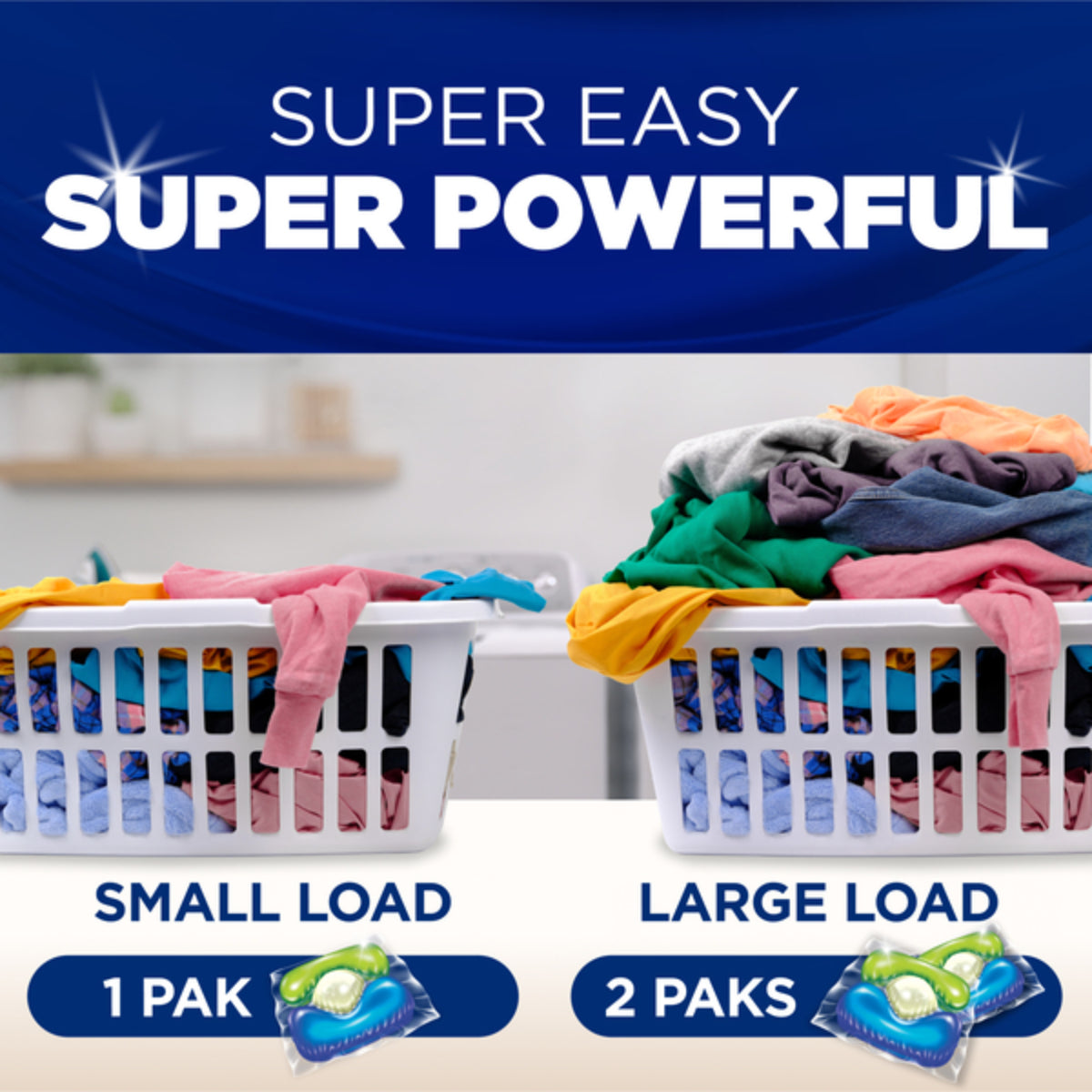 Arm & Hammer Plus OxiClean Stain Fighters 5-in-1 Laundry Detergent Power Packs (42-Count)