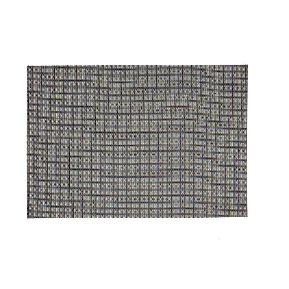 Harmar Elite 19" x 13" Vinyl Placemat with Woven Pattern - Black - Curacao