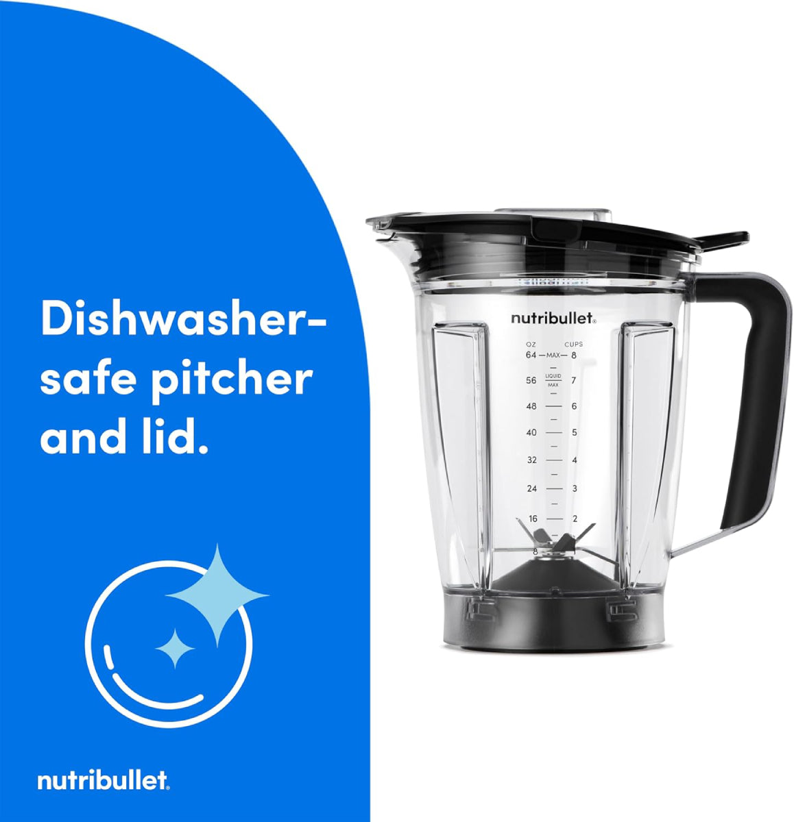 Nutribullet NBF50600AK Smart Sense Full Size Blender - Matte Black