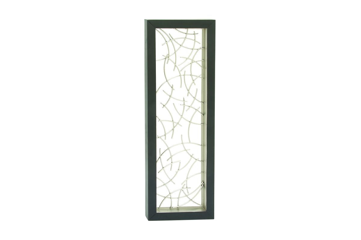 DecMode Indoor Black Metal Contemporary Abstract Wall Décor