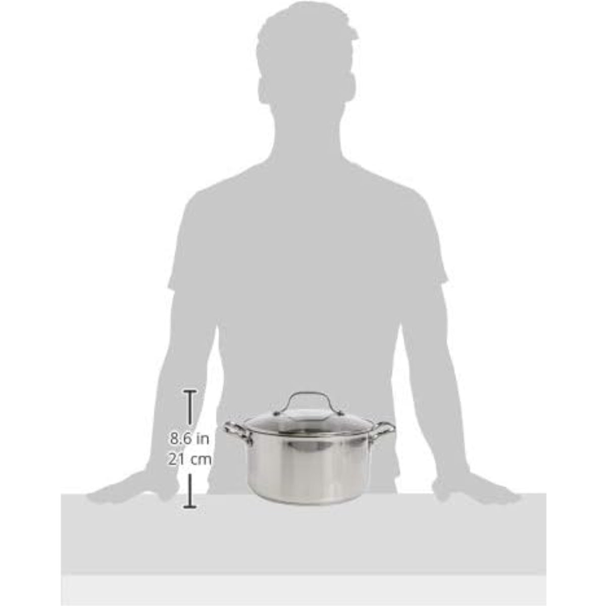 T-fal E7584674 Performa 5 Quarts Stockpot with Lid - Silver