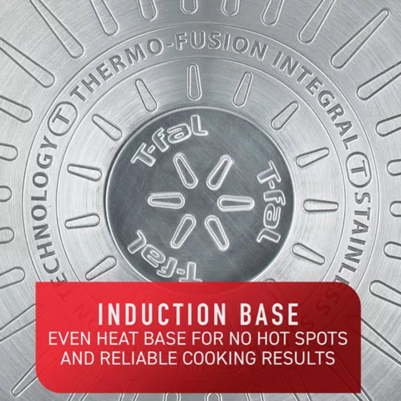 T-fal Platinum Stainless Steel Cookware Set (12 Pieces) - Silver