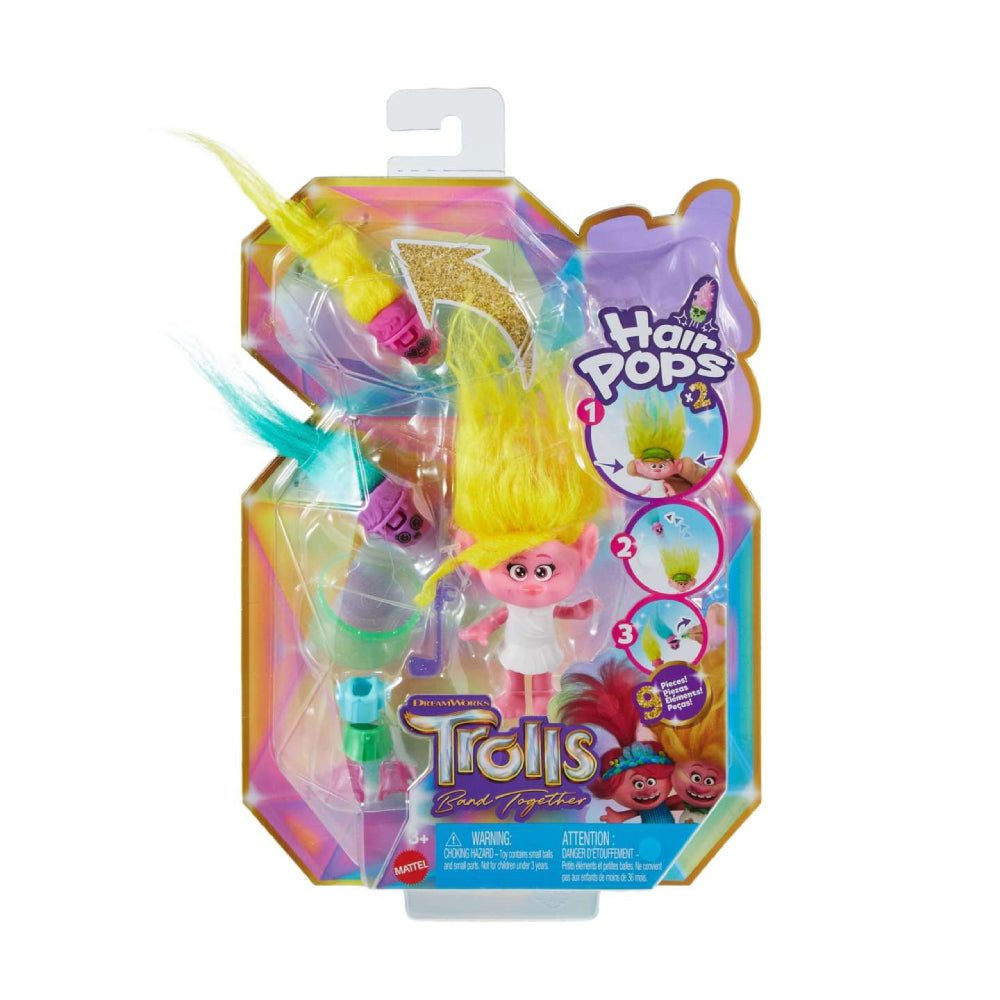 Trolls Band Together Hair Pops Viva Small Doll & Accessories