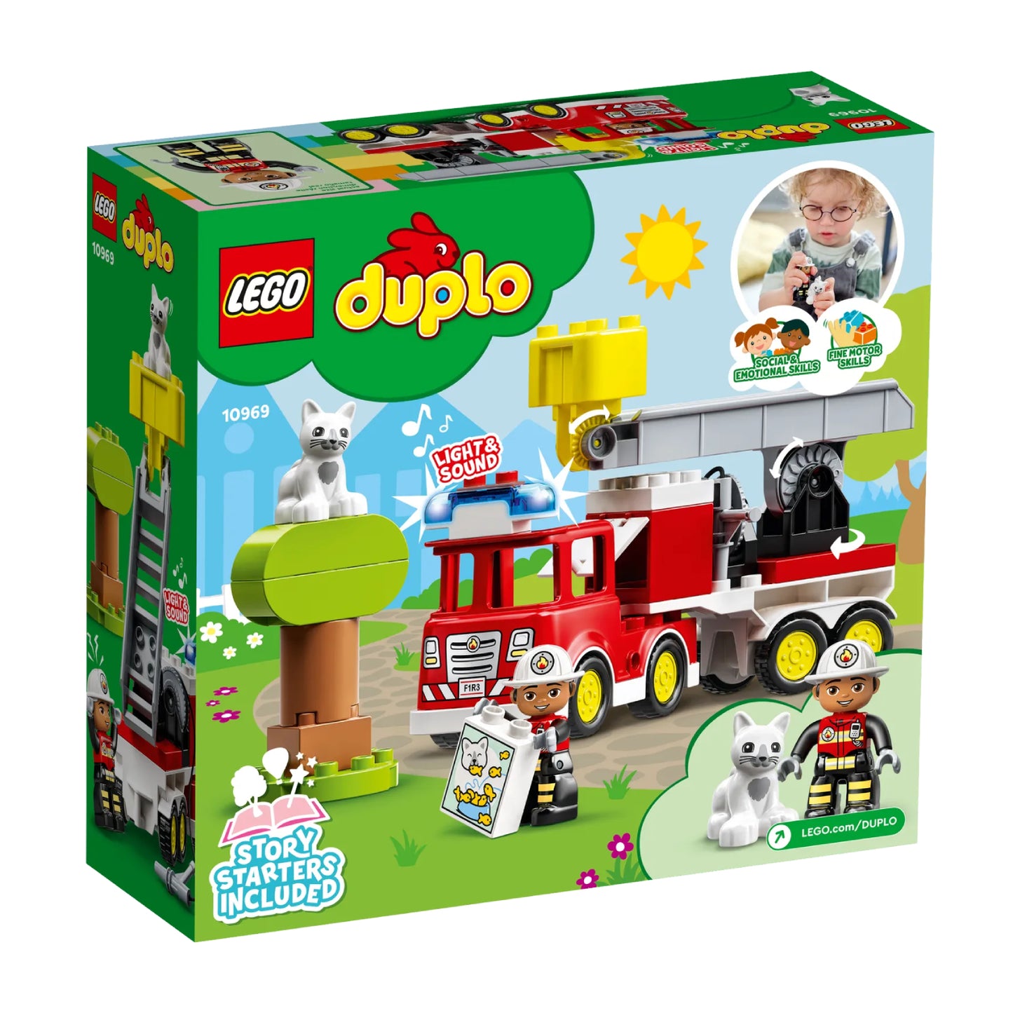LEGO Duplo Fire Truck Building Toy Set (21-Pieces)