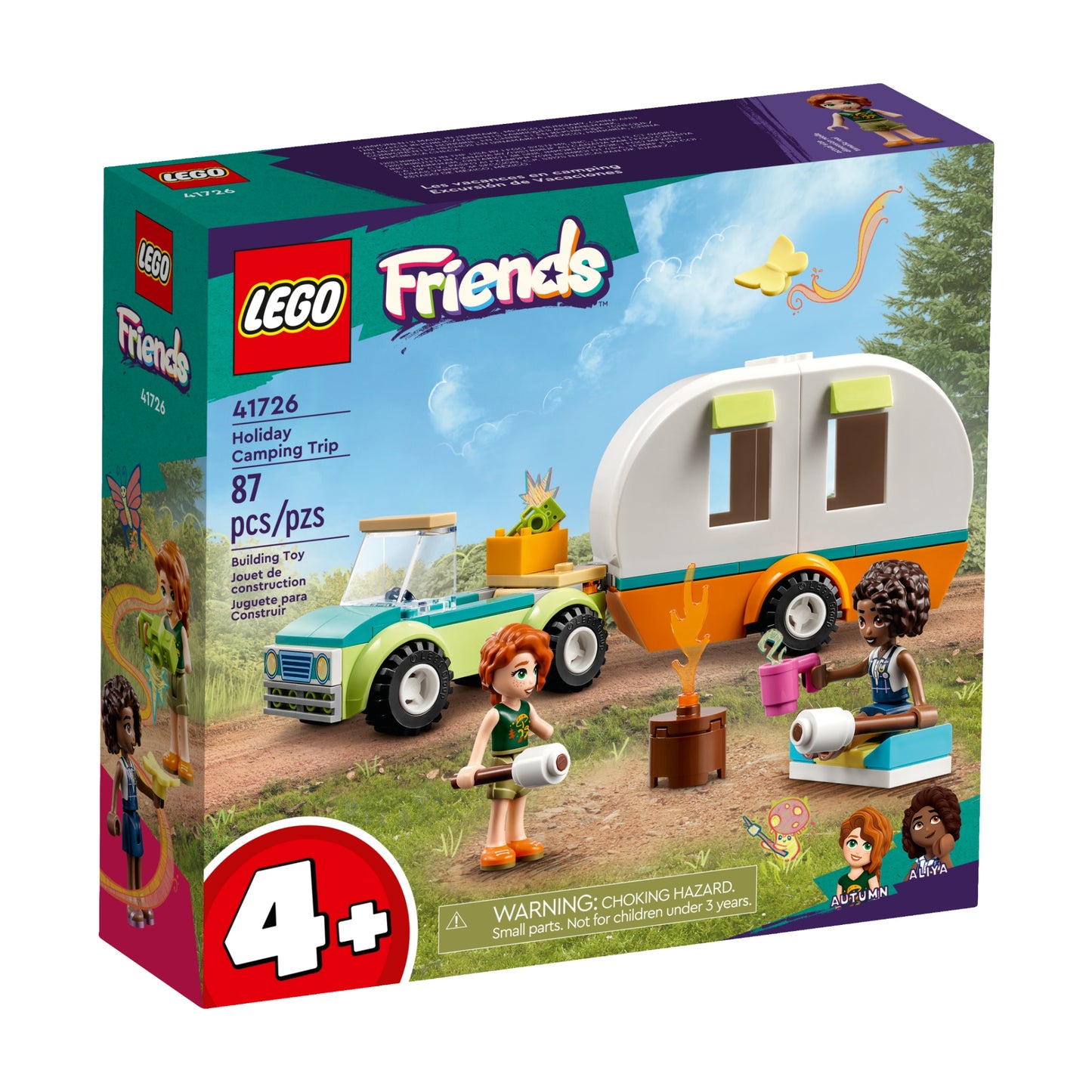 LEGO Friends Holiday Camping Trip Building Toy Set (87-Pieces)