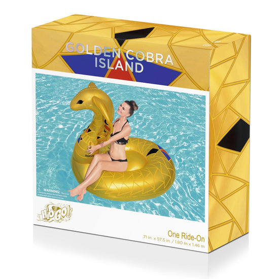 Bestway Golden Cobra Island Pool Float - Curacao