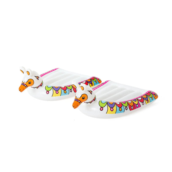 Bestway H2OGO! Llama Rama Double Race Water Slide with Two Surf Riders - Curacao