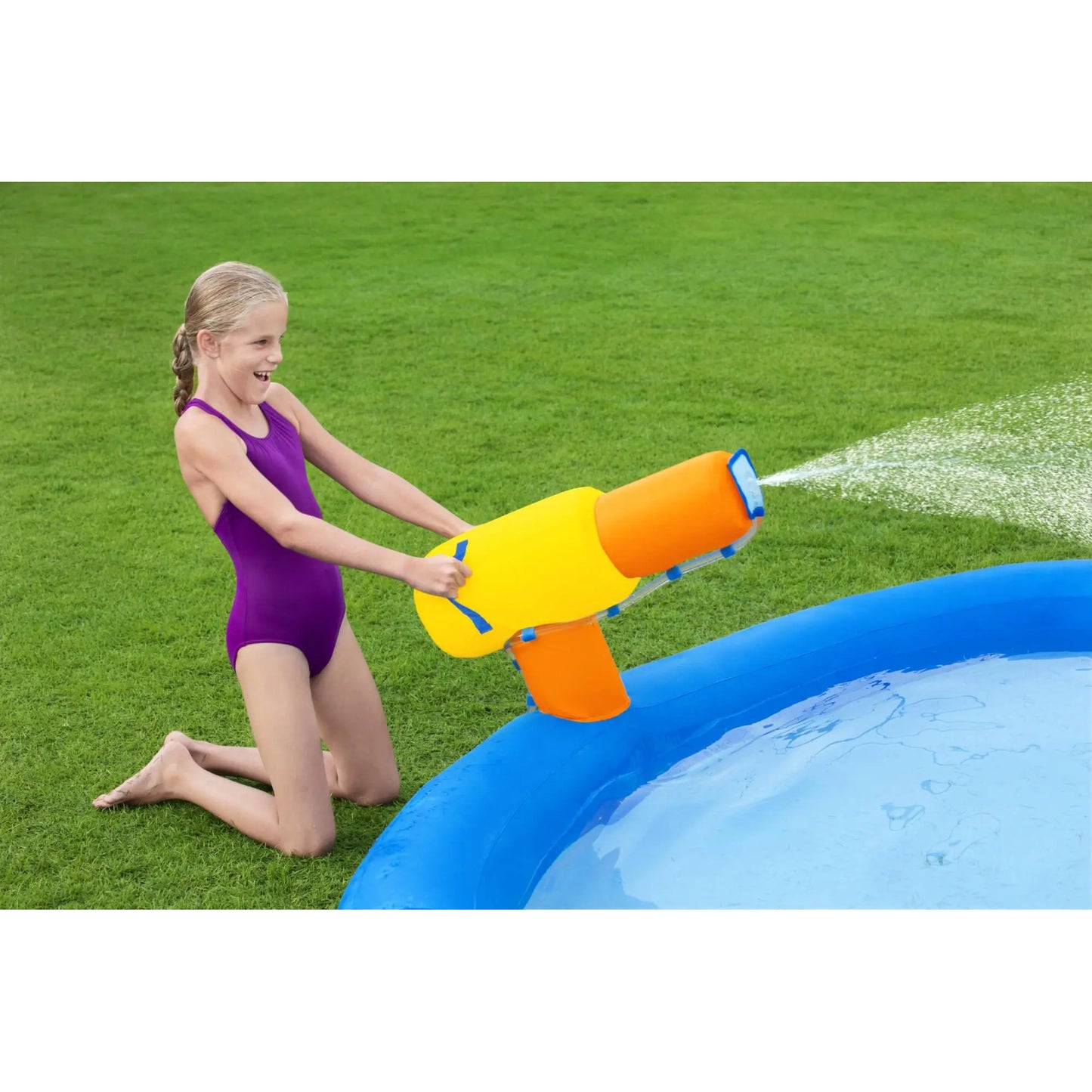 Bestway H2OGO! Mount Splashmore Inflatable Water Splash Park Slide - Curacao