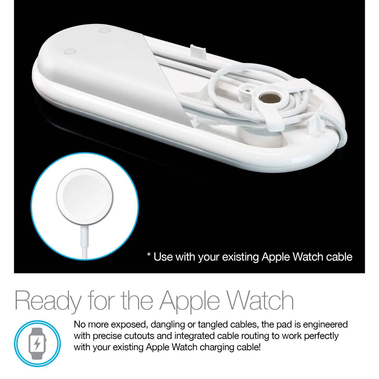 Naztech Power Pad Duo Qi Wireless Fast Charger - White