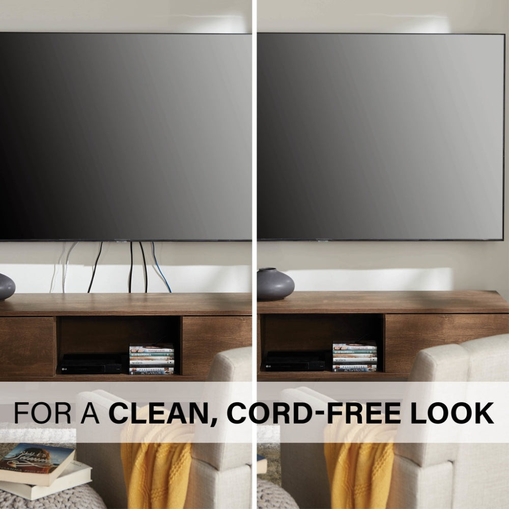 Kit de administración de cables y energía para TV empotrada en la pared de Sanus, color blanco