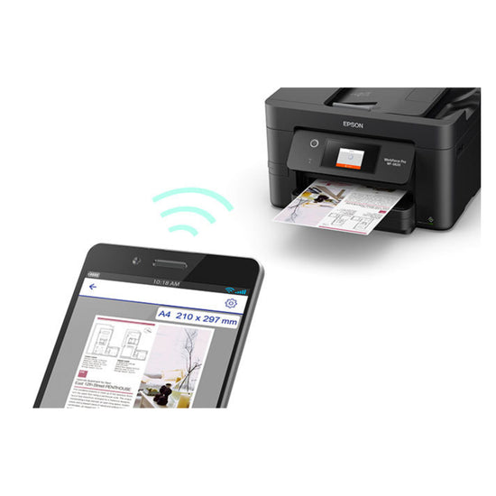Epson WorkForce Pro WF-3820 All-in-One Wireless Color Inkjet Printer - Black - Curacao