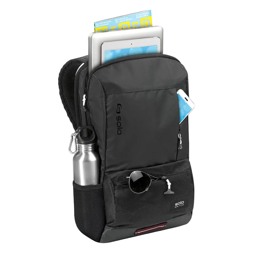 Mochila Solo New York Draft para portátiles de 15,6", color negro