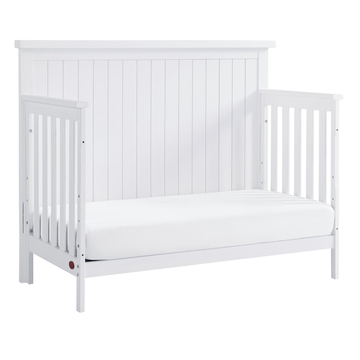 Soho Baby Everlee Whitewash 4-in-1 Convertible Wooden Crib