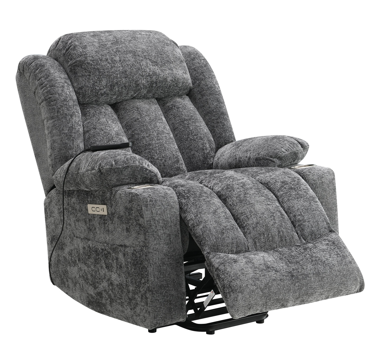 Sillón reclinable eléctrico Orion Grey con elevación, masaje y calefacción