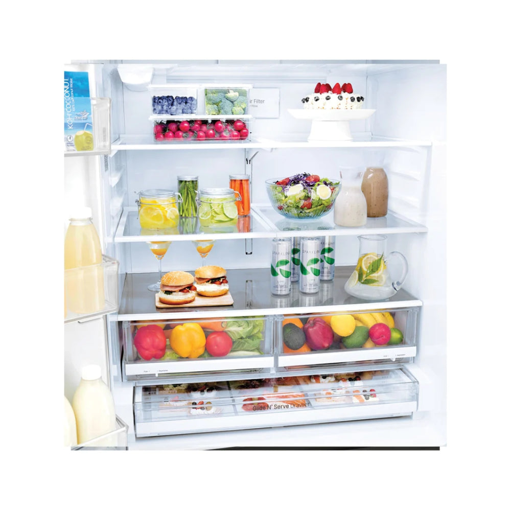 LG LFXS26973D 26 . Smart WiFi Enabled French Door Refrigerator - Black Stainless Steel - Curacao