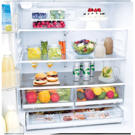 LG LFXS26973D 26 . Smart WiFi Enabled French Door Refrigerator - Black Stainless Steel - Curacao