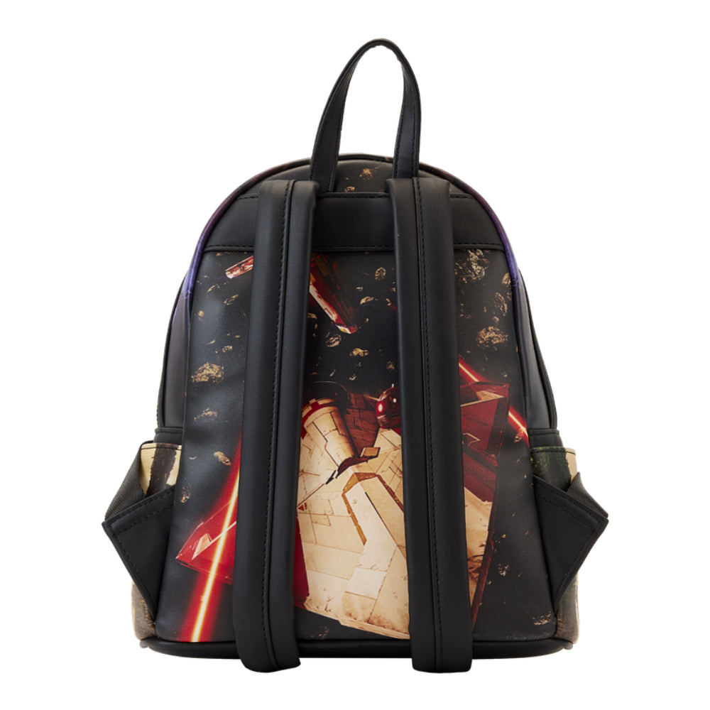 Loungefly 10" Star Wars Episode II Attack of the Clones Scene Mini Backpack in Polyurethane - Multicolor