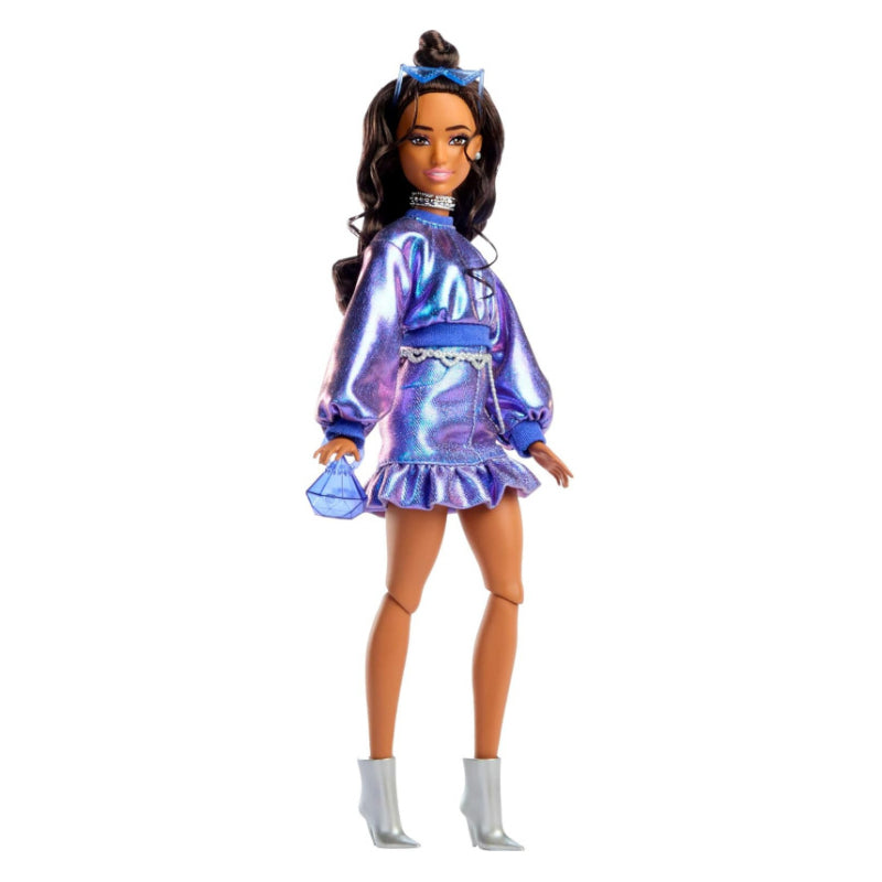Barbie Deluxe Style Doll with Metallic Outfit - Ice Blue