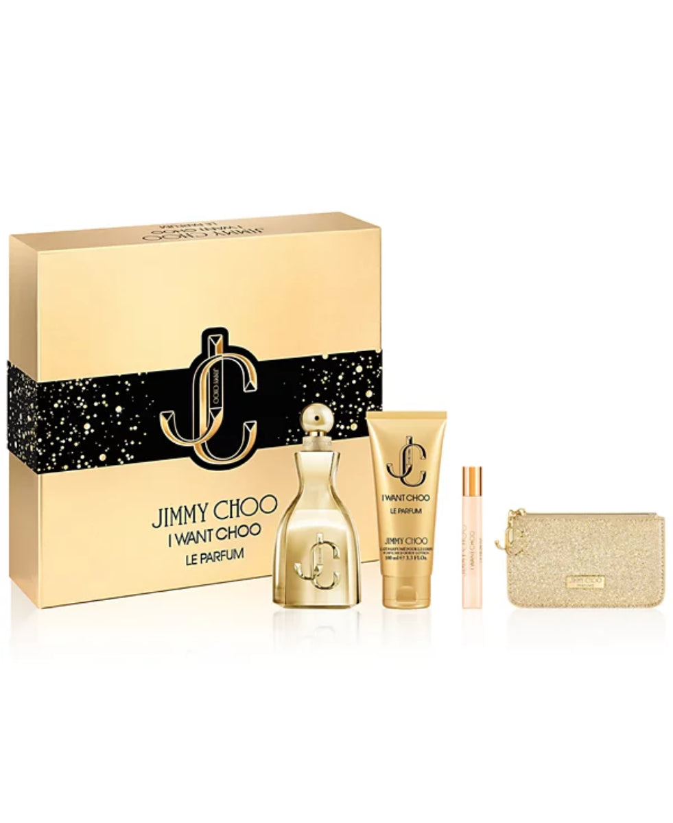 Jimmy Choo I Want Choo Le Parfum (4 Piece) - Gift Set