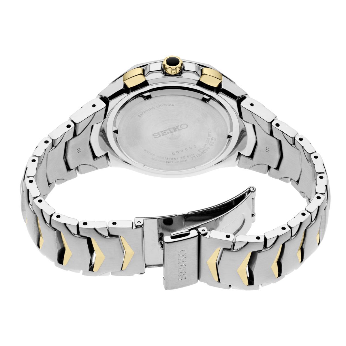 Seiko Coutura Men's 45.5mm Two-Tone Bracelet Watch - White Dial