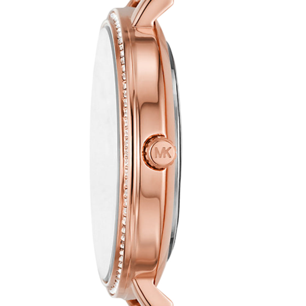 Michael Kors Pyper Women's 38mm Rose Gold Bracelet Watch - White Dial