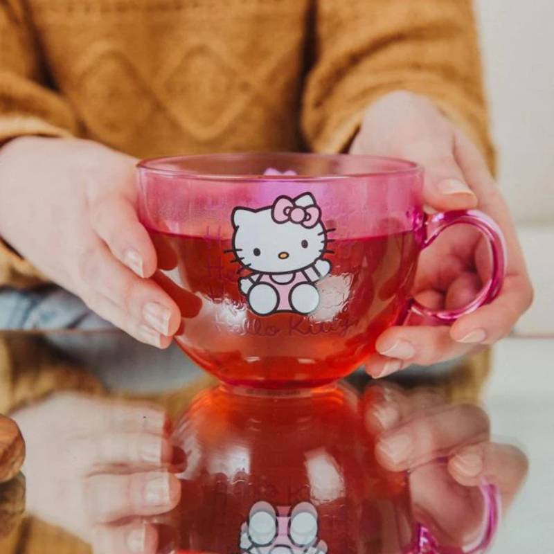Sanrio Hello Kitty 16 oz Signature Glass Mug - Pink