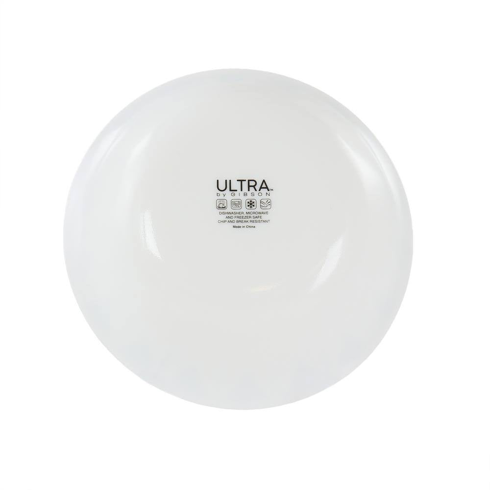 Gibson 138950 Piper Point Dinnerware Set (12 Piece) - White/Red