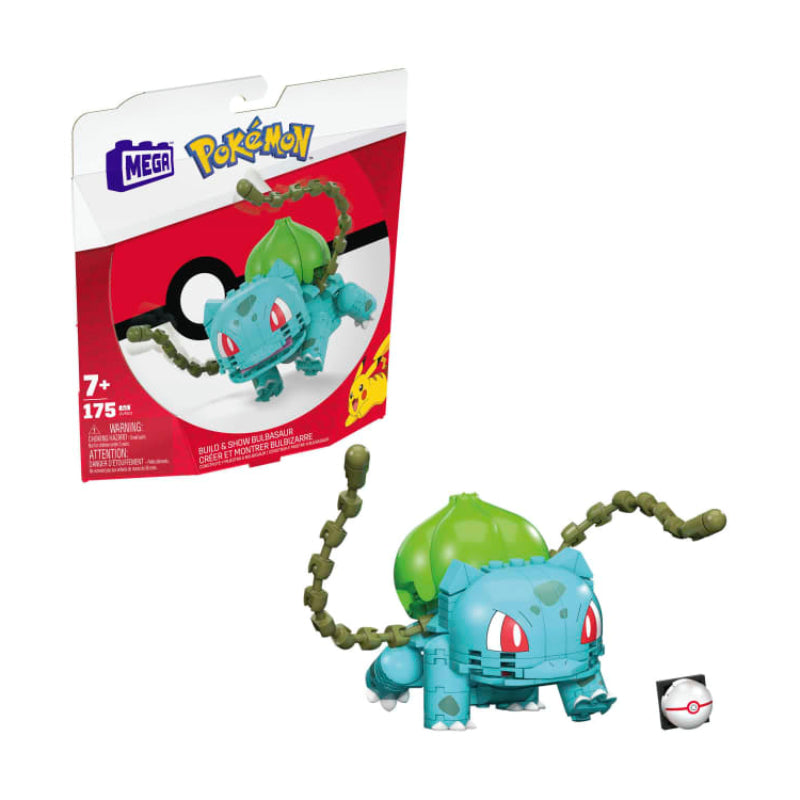 Mega Pokémon Bulbasaur Building Toy Set (175-Pieces) - Blue/Green