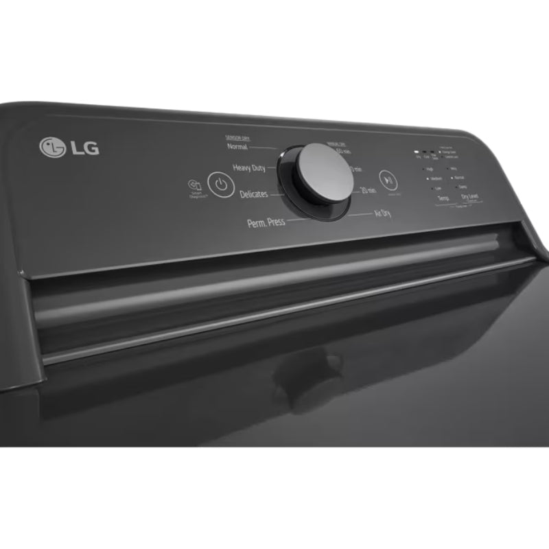 LG DLE6100M 7.3 cu. ft. Ultra Large Capacity Rear Control Electric Dryer - Monochrome Gray