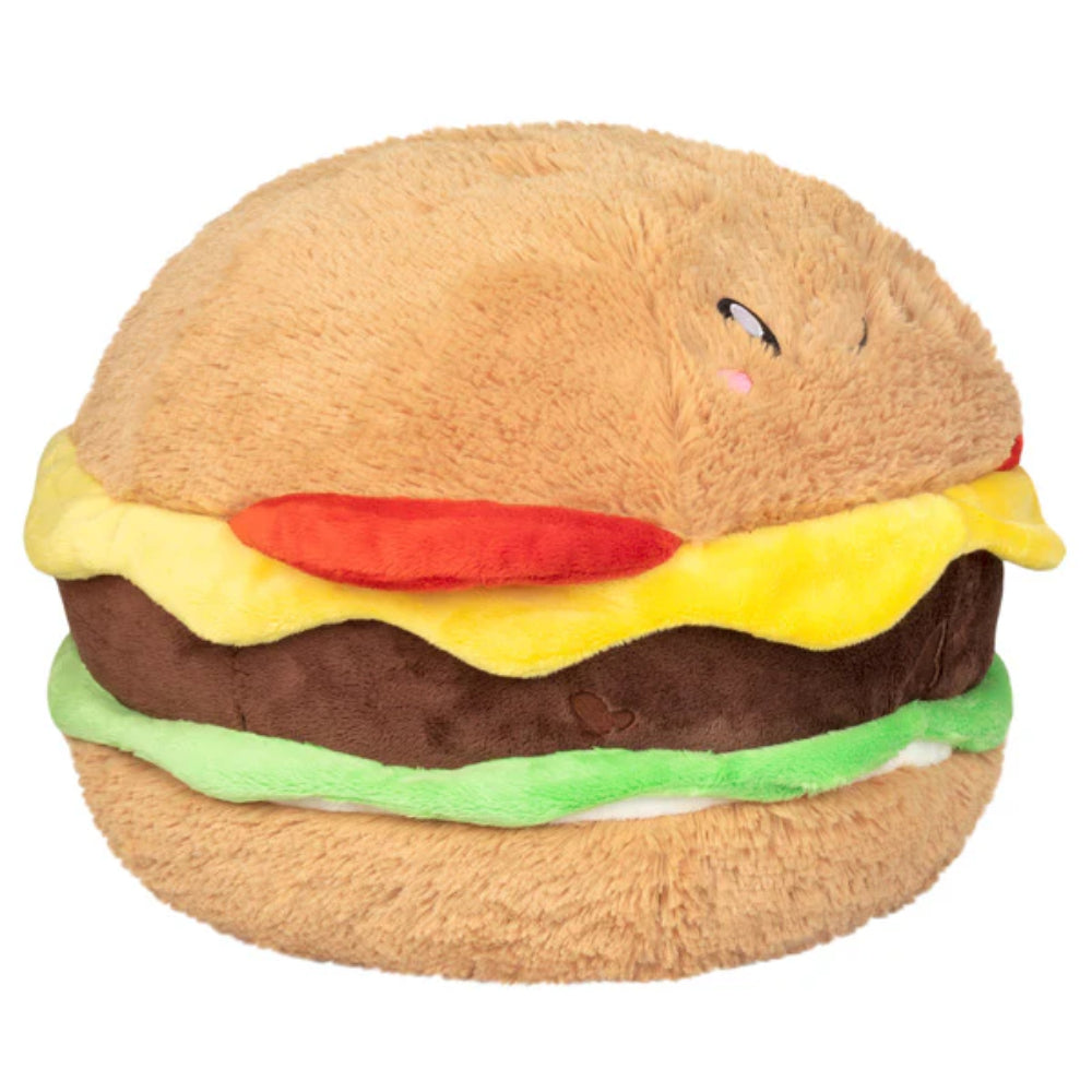 Squishable Comfort Food Cheeseburger 11" Plush Toy - Multicolor