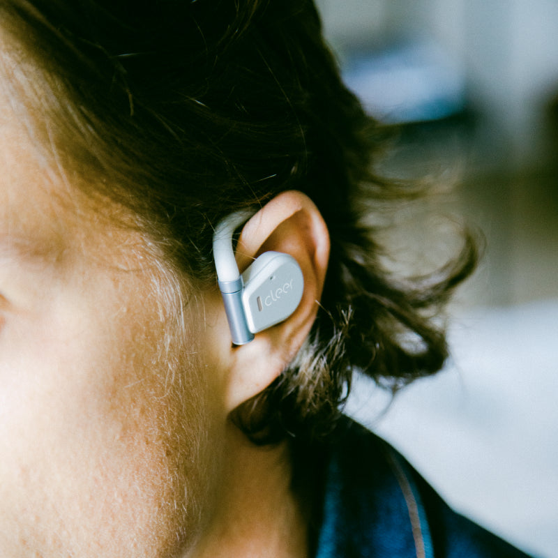 Cleer Arc Open Ear True Wireless Earbuds - Light Gray