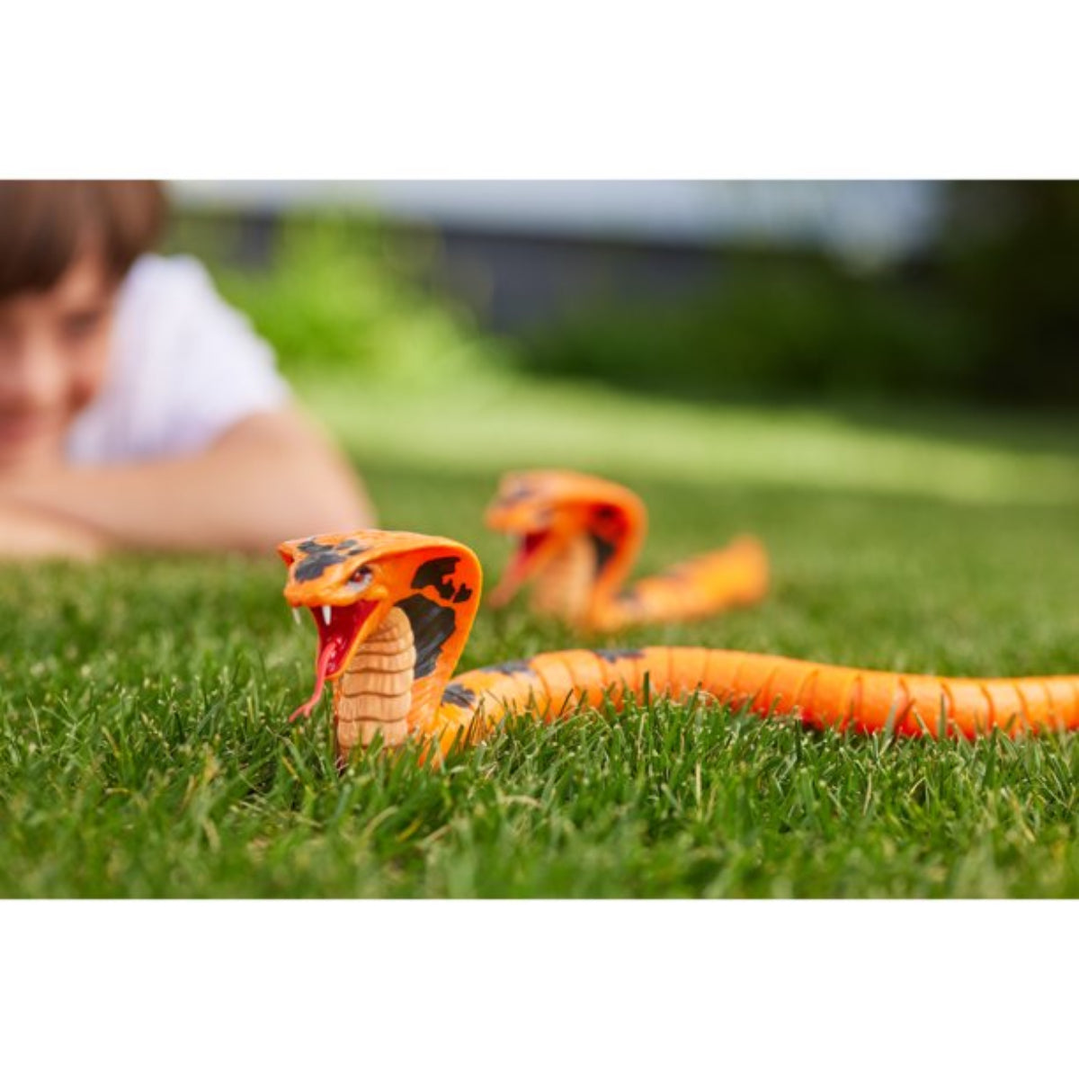 Robo Alive King Cobra Moving Snake Toy - Orange