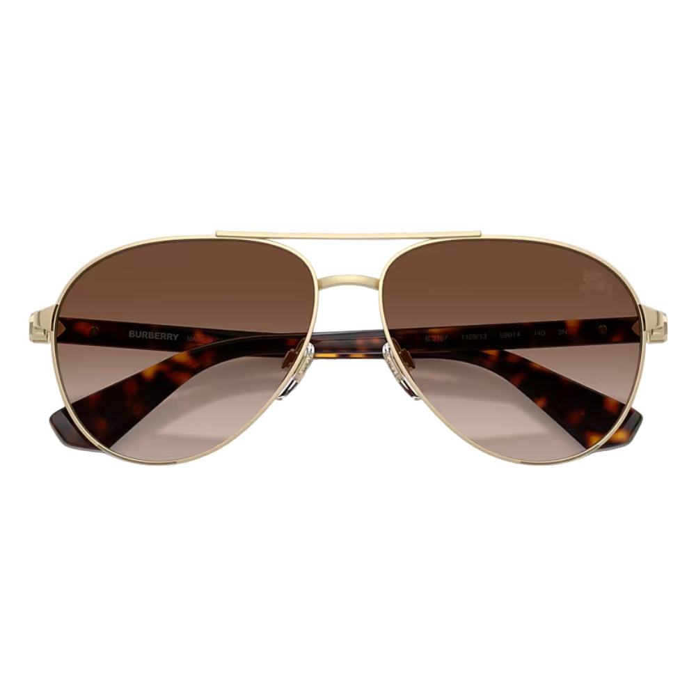 Burberry BE3167 Men's Pilot Gradient Sunglasses