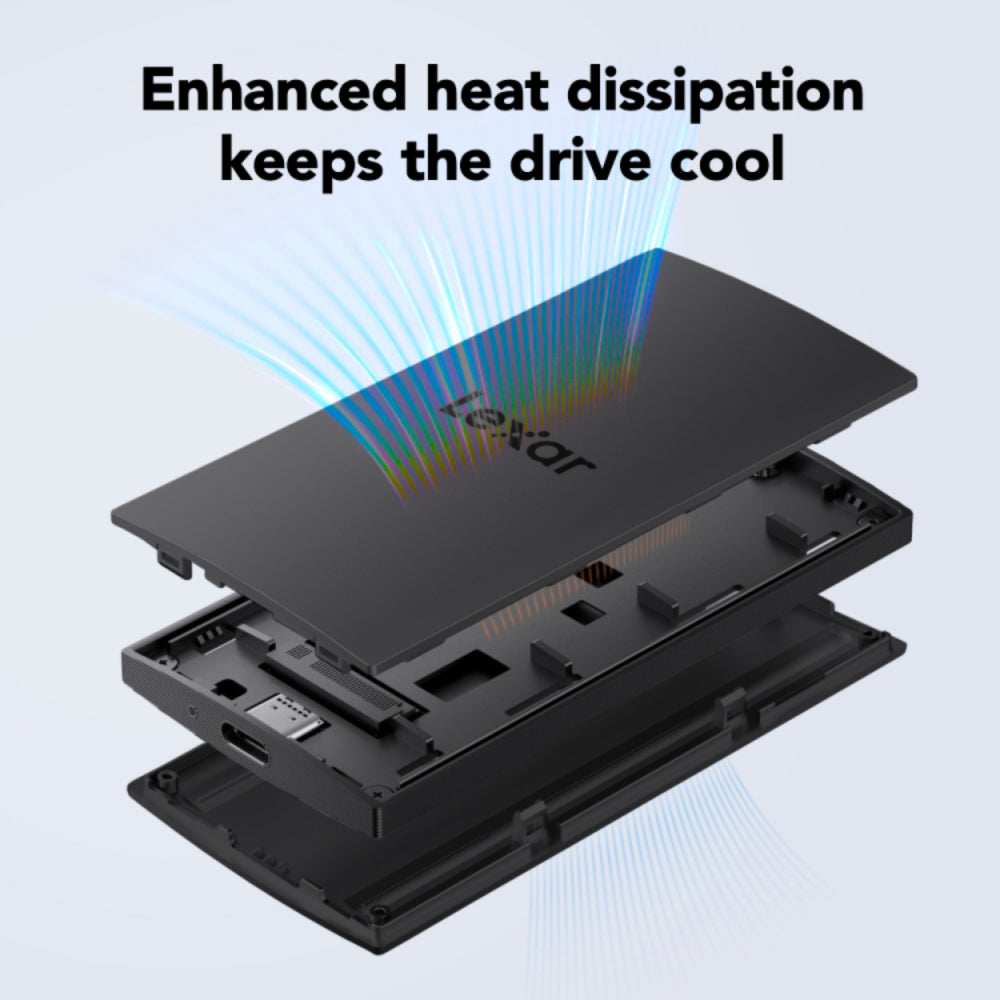 Lexar LSL30000 1TB SL300 USB 3.2 Gen 2 Portable SSD - Black