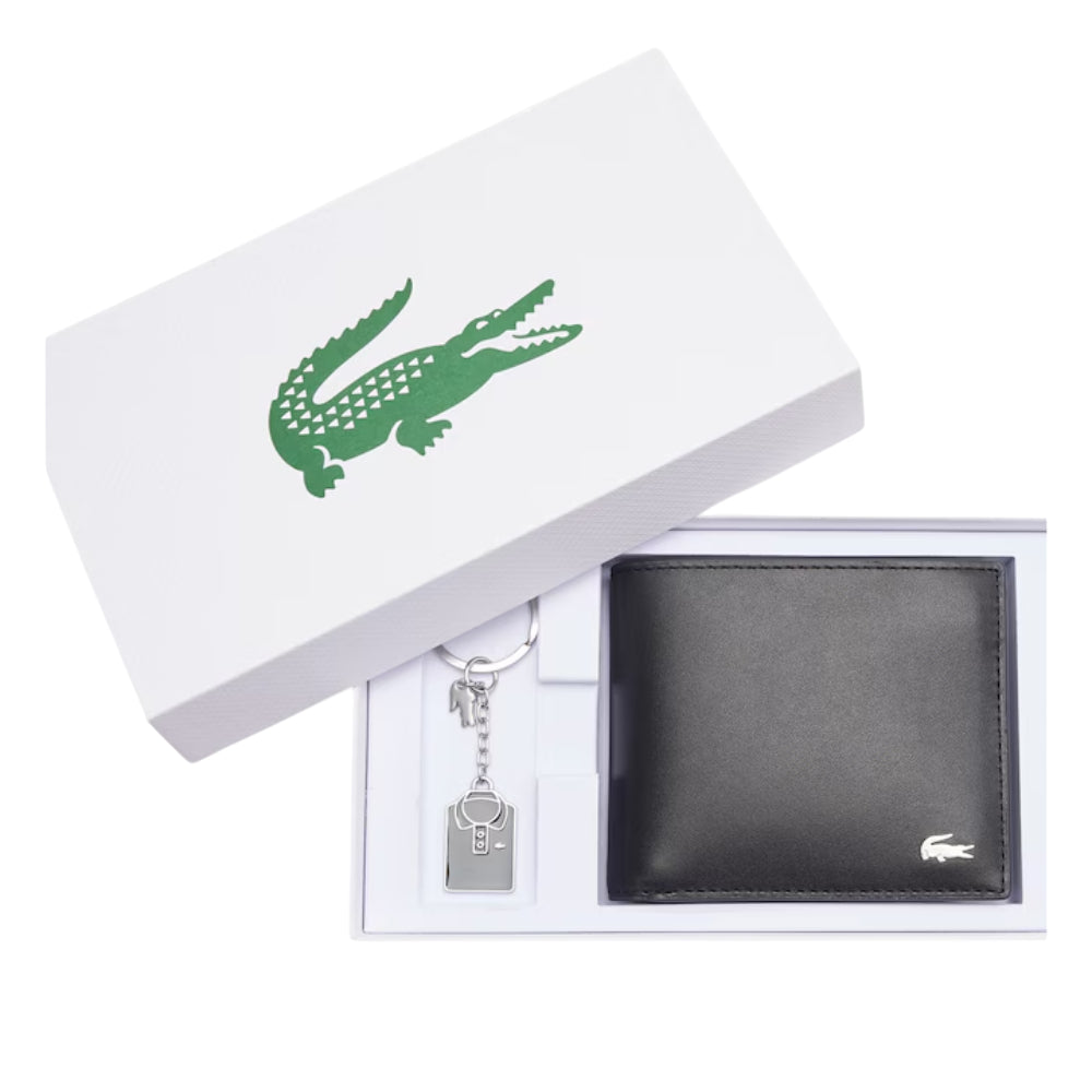 Lacoste FG Billfold Wallet with Keychain - Black
