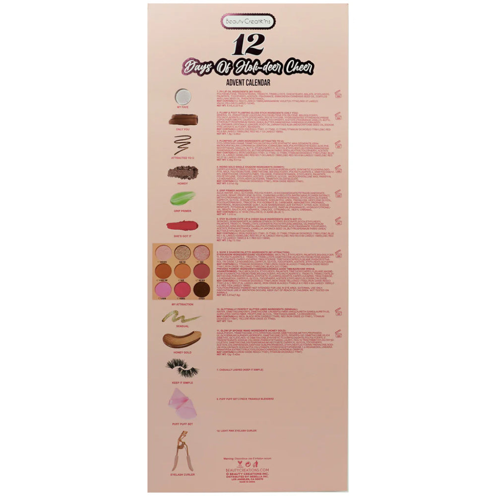 Beauty Creations 12 Days of Holideer Cheer (12 Piece) - Set