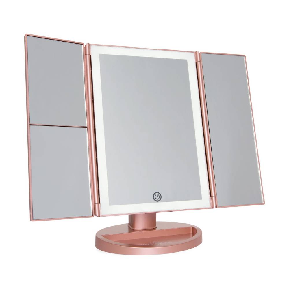 Impressions Vanity Trifold Makeup Mirror with LED Light