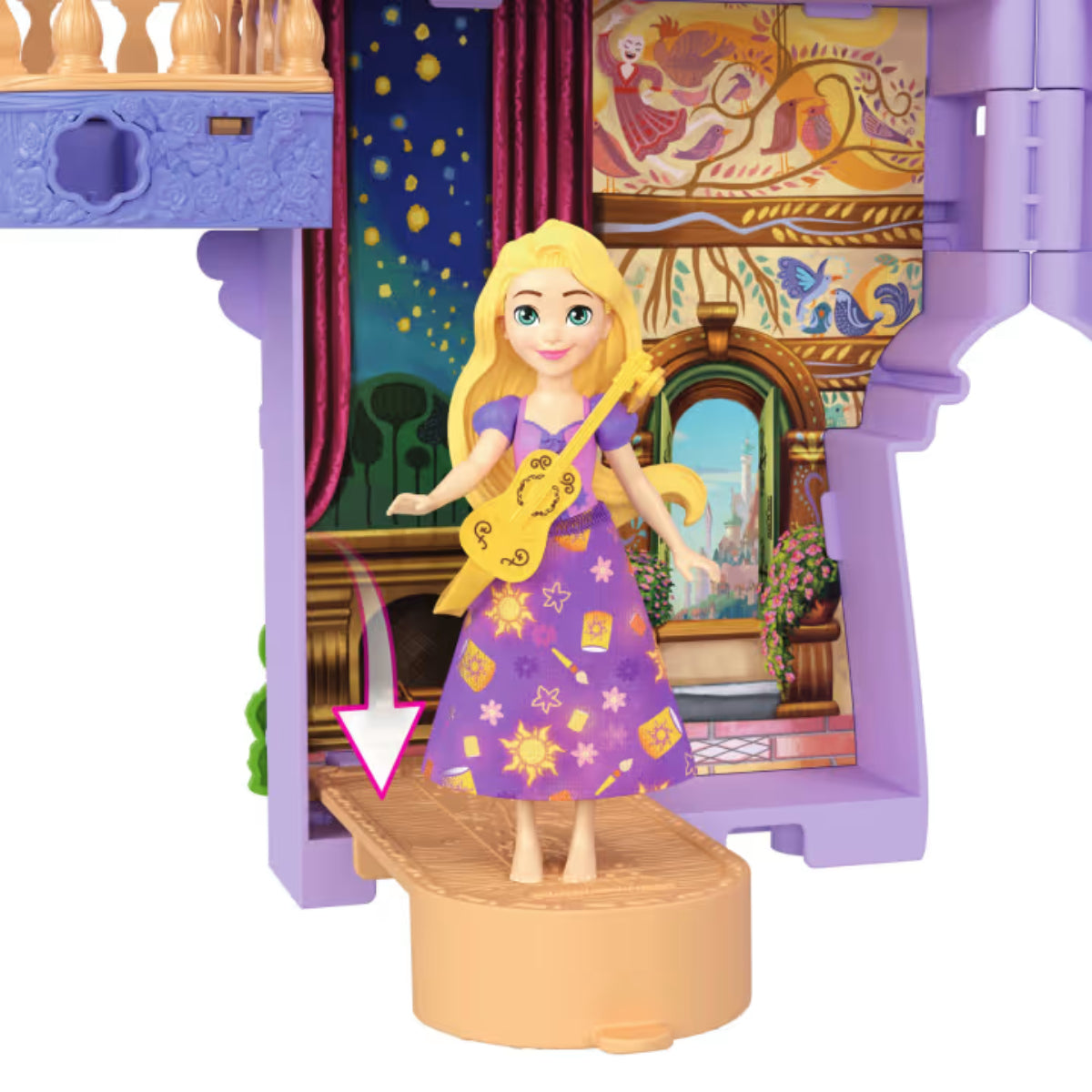 Disney Princess Rapunzel Doll House Playset with Small Doll